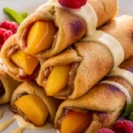 Peach Cobbler Egg Rolls