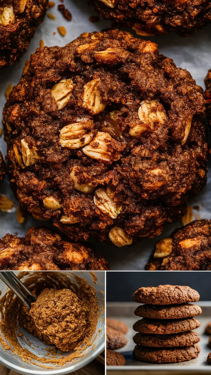 Gingerbread Oatmeal Breakfast Cookies