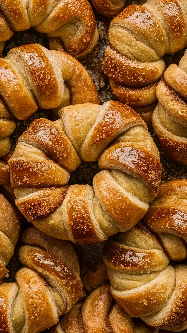 Warm Cinnamon Crescent Twists